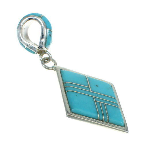 Turquoise Sterling Silver Southwest Pendant QX83426